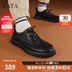 他她（TATA）運動(dòng)皮鞋商務(wù)休閑軟底鞋簡(jiǎn)約男鞋爸爸鞋商場(chǎng)同款VXQ01CM3 黑色 40