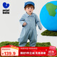 迷你巴拉外出連體衣男女童哈衣爬服仿牛仔長(cháng)袖萌趣2025春新品