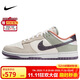 耐克NIKE板鞋男子休閑鞋 DUNK 舒適百搭運動(dòng)鞋 HV5750-133白綠紫43