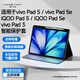 酷士達適用vivo Pad5/5e保護殼iQOO Pad5/5e/3保護套 12.1英寸智能休眠帶筆槽硅膠防摔防一體全包皮套 黑