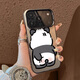鹿途者 DEERWALK摸屁股熊貓適用iphone17promax手機殼新款15可愛(ài)17pro高級感14plus防摔13全包12蘋(píng)果16pro創(chuàng  )意卡通 灰黑色【摸屁股熊貓】 iPhone 17 Pro Max