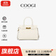 COOGI【卡琳娜同款】包包女包2025新款輕奢品凱莉包生日禮物送女友老婆 米白 24.5*11*19CM
