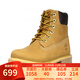 添柏嵐（Timberland）女鞋大黃靴戶(hù)外防水潮流百搭 10361W寬楦版 小麥色 35.5 5