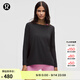 lululemon丨Back In Action 女士棉混紡長袖 T 恤 LW3KDOS 黑色 S /6