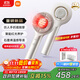 米家頭部按摩器 紅光養護按摩梳 石墨烯溫感導液智能電動(dòng)頭皮按摩儀器 生日禮物送男女友