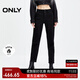 ONLY秋季加絨保暖高腰顯瘦小腳九分牛仔褲女|124449016 J09 深牛仔灰色 165/68A/M