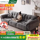 優(yōu)銘家（YouMingJia） 奶油風(fēng)客廳云朵雪尼爾沙發(fā)客廳2025超寬坐深靠背可移動(dòng)布藝沙發(fā) 大四人位3.0米【可調節靠包】 1.2m 寬/雪尼爾面料【羽絨靠包】