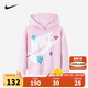 NIKE 耐克童裝男女童連帽衛衣卡通童趣兒童春秋舒適柔軟上衣