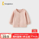 童泰（TONGTAI）嬰兒上衣春秋寶寶衣服兒童家居服內(nèi)衣開衫TS43J035-DS粉色90cm