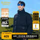 卡賓男裝 90鴨絨羽絨服2024秋冬新款寬松面包服外套舒適保暖休閑H 煤黑色01 L /175/50