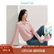 茵曼（INMAN）毛衣女POLO領(lǐng)秋冬套頭針織衫通勤長(cháng)袖毛衣上衣 藕粉色 L