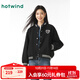 熱風(fēng)（Hotwind）外套女冬季新款女士休閑百搭舒適美式復古棒球服 01黑色 M