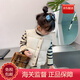 WVD美國品牌秋冬外穿2025韓版兒童衣服時髦保暖背心寶寶夾棉外套棉衣米色150 CM