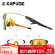 Kapvoe卡普沃鷹翼騎行眼鏡變色戶(hù)外運動(dòng)跑步登山徒步防風(fēng)護目鏡強眩光 透明變金+幻夜黑框 四檔調節鏡腿 無(wú)規格