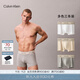 Calvin Klein內衣【新品禮盒金珉奎同款復古引力帶】25秋ck三條裝內褲男NB4446 2XK-椰青灰/自然膚/月光白 3條 L
