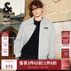杰克·瓊斯（JACK&JONES）男裝衣服秋季休閑翻領(lǐng)夾克加棉棉服男靜奢風(fēng)短款棉衣厚毛呢厚外套 C41 靜謐灰 M 175