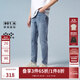 杰克·瓊斯（JACK&JONES）秋潮流紐扣腰頭水洗磨白做舊抓痕彈力修身牛仔長(cháng)褲男225132135 E39中藍牛仔 常規 32 175 W32/L32