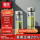 富光玻璃杯雙層帶茶隔大容量水杯 高檔商務(wù)泡茶杯 高硼硅杯子500ml