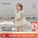 babylove女寶寶連衣裙夏季網(wǎng)紗蓬蓬裙嬰兒裙子甜美可愛飛袖外出公主裙