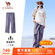 駱駝（CAMEL）速干工裝女褲戶外登山旅行休閑梭織長褲 J25BAYL6079 拂袖紫 M