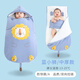 宜爽兒嬰兒睡袋秋冬加厚保暖款新生初生兒寶寶睡袋防驚跳恒溫冬季防踢被 藍小獅/恒溫中厚【建議13-25℃】 116*58加大碼【1-3歲】