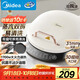 美的（Midea）電餅鐺家庭用雙面加熱上下盤可拆洗煎餅鐺煎烤機(jī)烙餅鍋早餐機(jī)加深烤盤大火力大尺寸電餅檔JKC3078