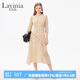 Lavinia Club拉維妮婭法式小碎花清新連衣裙女2025春夏新品收腰茶歇裙J41L106 黃花 XL 175/96A