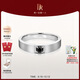 DR鉆戒K金男戒 情侶結(jié)婚戒指對(duì)戒男 YOU&ME黑騎士 七夕禮物 17號(hào)