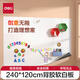 得力白板 240*120cm家用軟鐵磁性可吸附自粘墻貼/寫(xiě)字板/畫(huà)板 涂鴉自粘墻紙 兒童小黑板貼 帶背膠50009