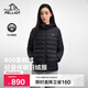 伯希和（Pelliot）戶(hù)外輕薄排骨羽絨服女800蓬鵝絨防風(fēng)外套男沖鋒內膽125408006黑XL
