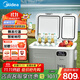 美的（Midea）車(chē)載冰箱迷你家用小型辦公室宿舍出租房冷藏冷凍迷你電冰箱冰柜 車(chē)家兩用 -雙區設計- 34L