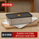 京東京造不銹鋼保鮮盒 密封冰箱廚房?jì)Υ媸占{盒 水果零食帶飯餐盒1.2L*1個(gè)