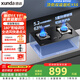 迅達（XUNDA）燃氣灶天然氣灶家用 雙灶具灶臺嵌入式臺式兩用5.2KW旋流猛火灶一級能效 M1-天然氣