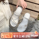 卓詩(shī)尼法式絕美涼鞋2025新款外穿夏日仙女風(fēng)蝴蝶結配裙子拖鞋 米白色 38