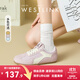 西遇平底德訓(xùn)鞋女2025新款春夏百搭彩色輕便運動休閑鞋低幫板鞋 粉色 37 (235)
