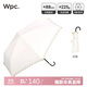 Wpc.遮陽(yáng)傘小巧輕量日本防曬傘防紫外線(xiàn)晴雨兩用雨傘折疊彎鉤太陽(yáng)傘