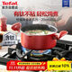 特福（Tefal）湯鍋不粘鍋煮湯鍋家用燉煮鍋雙耳煮粥煲有鈦不粘湯鍋-20cm
