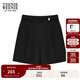 Teenie Weenie小熊女裝夏季短褲學(xué)院風(fēng)休閑薄款痞雅褲闊腿褲女士 黑色 M (165)