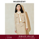MAXRIENY【商場(chǎng)同款-都市華麗日?！啃∠泔L(fēng)釘珠外套晚會(huì )宴會(huì )穿搭 燕麥色 L 03/38