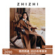 致知【悠然系列】石湖仙 絲牦牛絨長(cháng)款大衣外套女25冬新款浪漫呢 焦糖棕 M