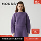 moussy 新品甜美公主風(fēng)出游短款套頭針織衫010GAS70-6080 100紫色 均碼
