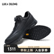 路卡迪龍四季通用Vibram黃金大底自動(dòng)扣防滑耐磨戶(hù)外徒步運動(dòng)休閑鞋男 黑色 41