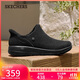 斯凱奇（Skechers）閃穿鞋2025秋冬女鞋一腳蹬健步鞋加絨保暖休閑運動(dòng)鞋144810
