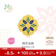 周生生黃金轉運珠Charme四方云紋國風(fēng)足金串珠不含繩92671C定價(jià)