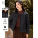 初申秋冬棉服女時(shí)尚百搭圓領(lǐng)單穿內搭輕薄棉衣外套S54F056