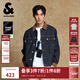 杰克·瓊斯（JACK&JONES）25年秋季外套男士裝寬松潮流休閑品質(zhì)夾克撞色翻領(lǐng)原色牛仔外套男 A13 深牛仔藍 M 175