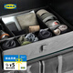 宜家（IKEA）SKUBB思庫布儲物盒收納盒內衣收納分層分類(lèi)袋衣柜臥室學(xué)生宿舍 深灰色儲物盒帶格44x34x11cm