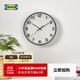 宜家（IKEA）PLUTTIS普魯提掛鐘現代簡(jiǎn)約鐘鐘表客廳百搭石英鐘表 掛鐘黑色28cm