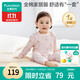 全棉時(shí)代嬰幼童家居服套裝純棉舒適透氣長(cháng)袖圓領(lǐng)打底服 花園物語(yǔ)粉90碼