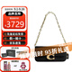 蔻馳（COACH）女包 23年新款I(lǐng)DOL 皮革配logo標法棍包手提斜挎節日送禮黑色CP120 B4BK【中號】